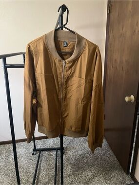 Plus size  Brown Bomber Jacket
